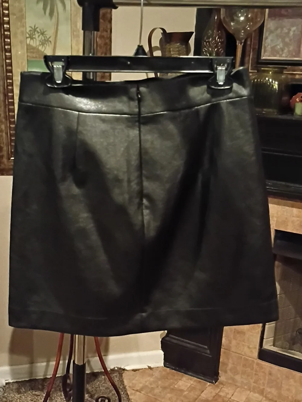 J. Crew Black Skirt with Banded Waist and Hem
